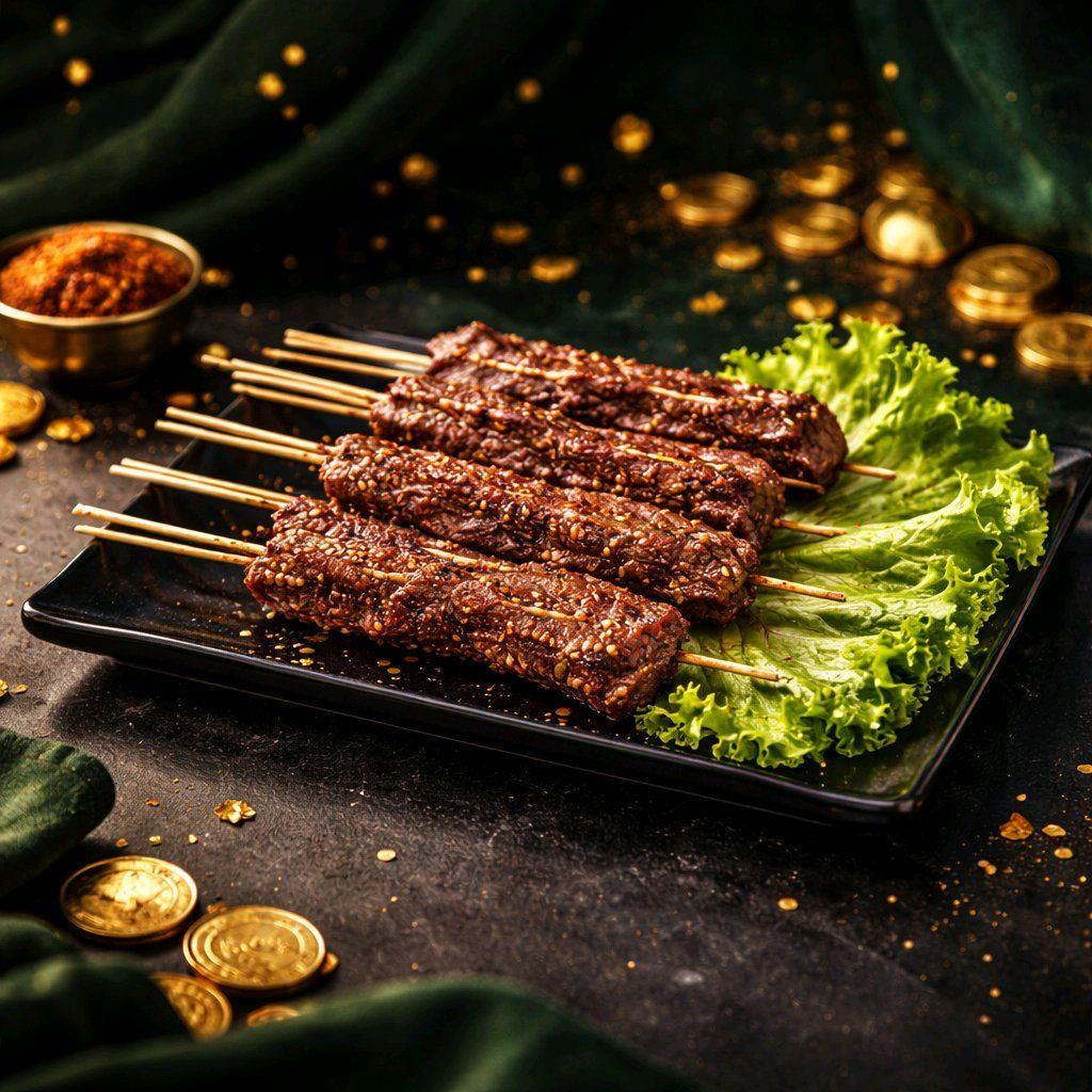 សាច់គោចង្កាក់អ៊ាំងបែបចិន / BBQ Beef with Chinese Style