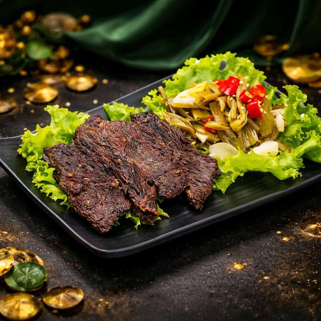 ងៀតក្របីអ៊ាំង / Grilled Dried Buffalo