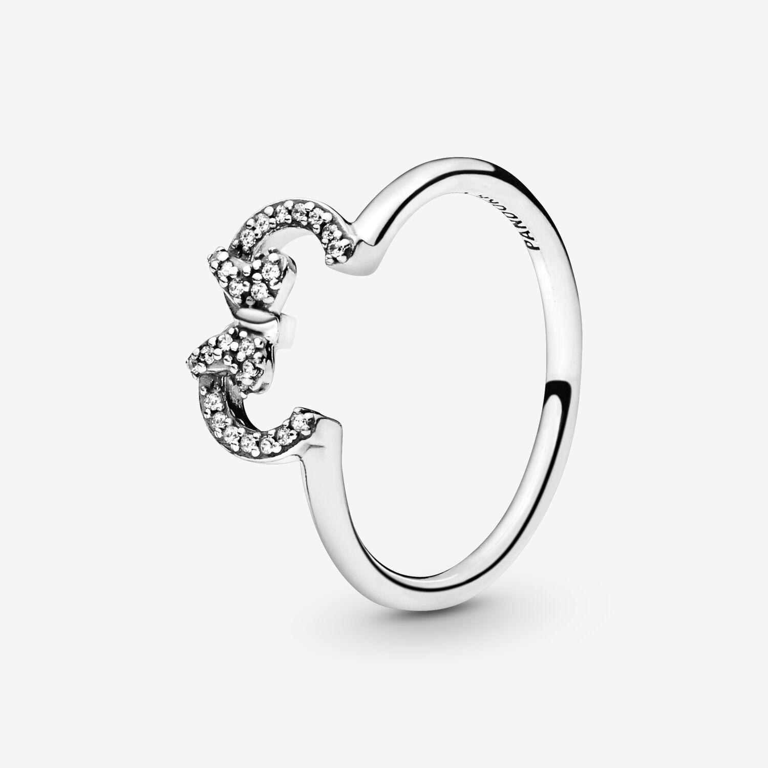 Pandora Disney Minnie Mouse Ears Silhouette Puzzle Ring
