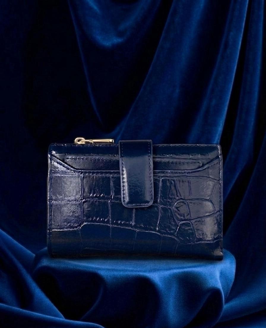 Blue Glossy Wallet