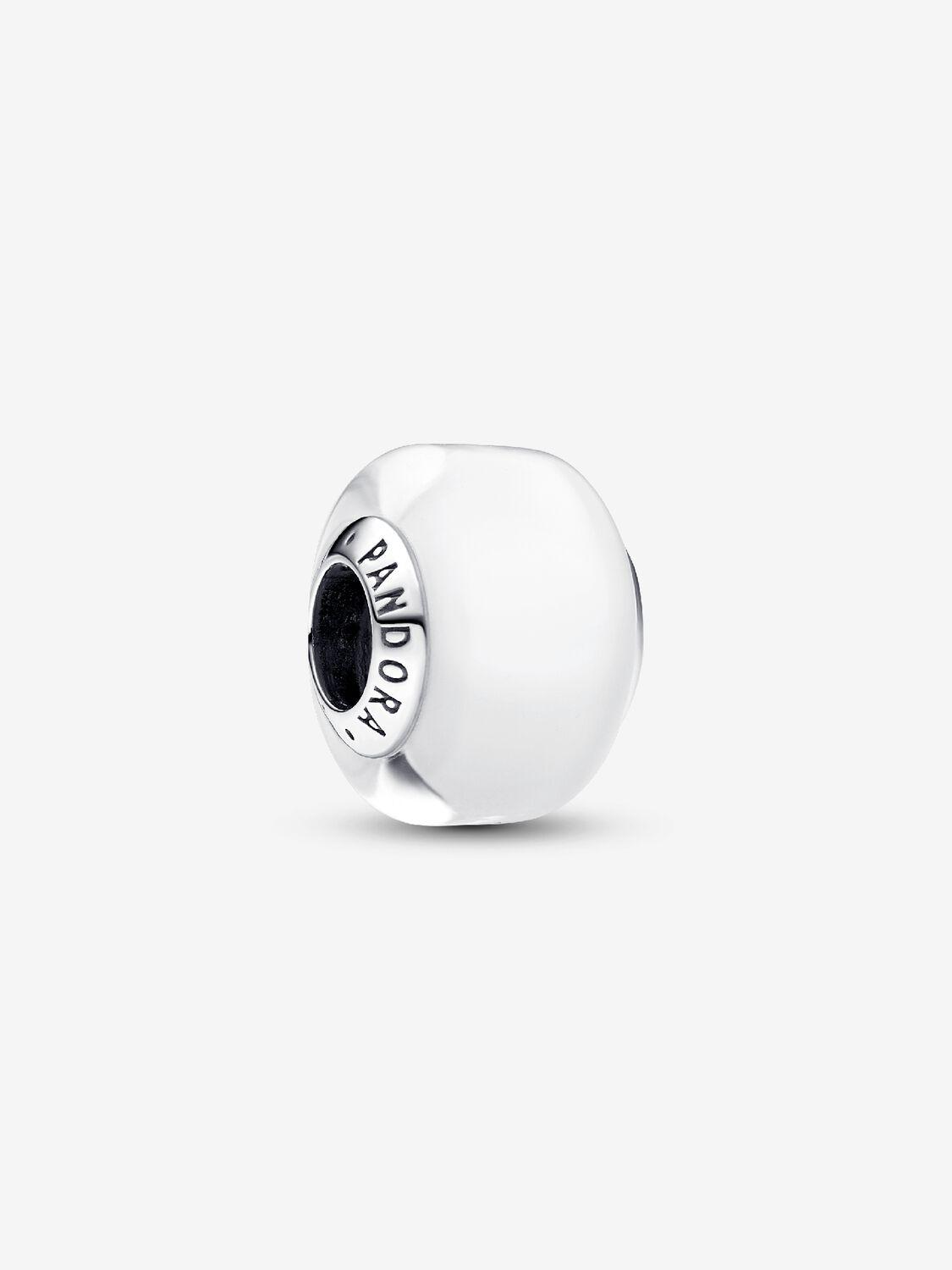 White Mini Murano Glass Charm