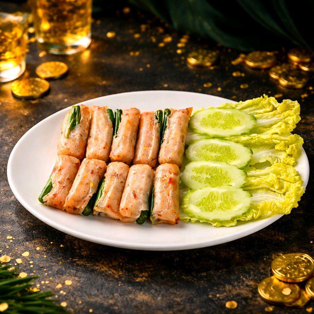 ណែមចំណិត / Sour Pork Roll