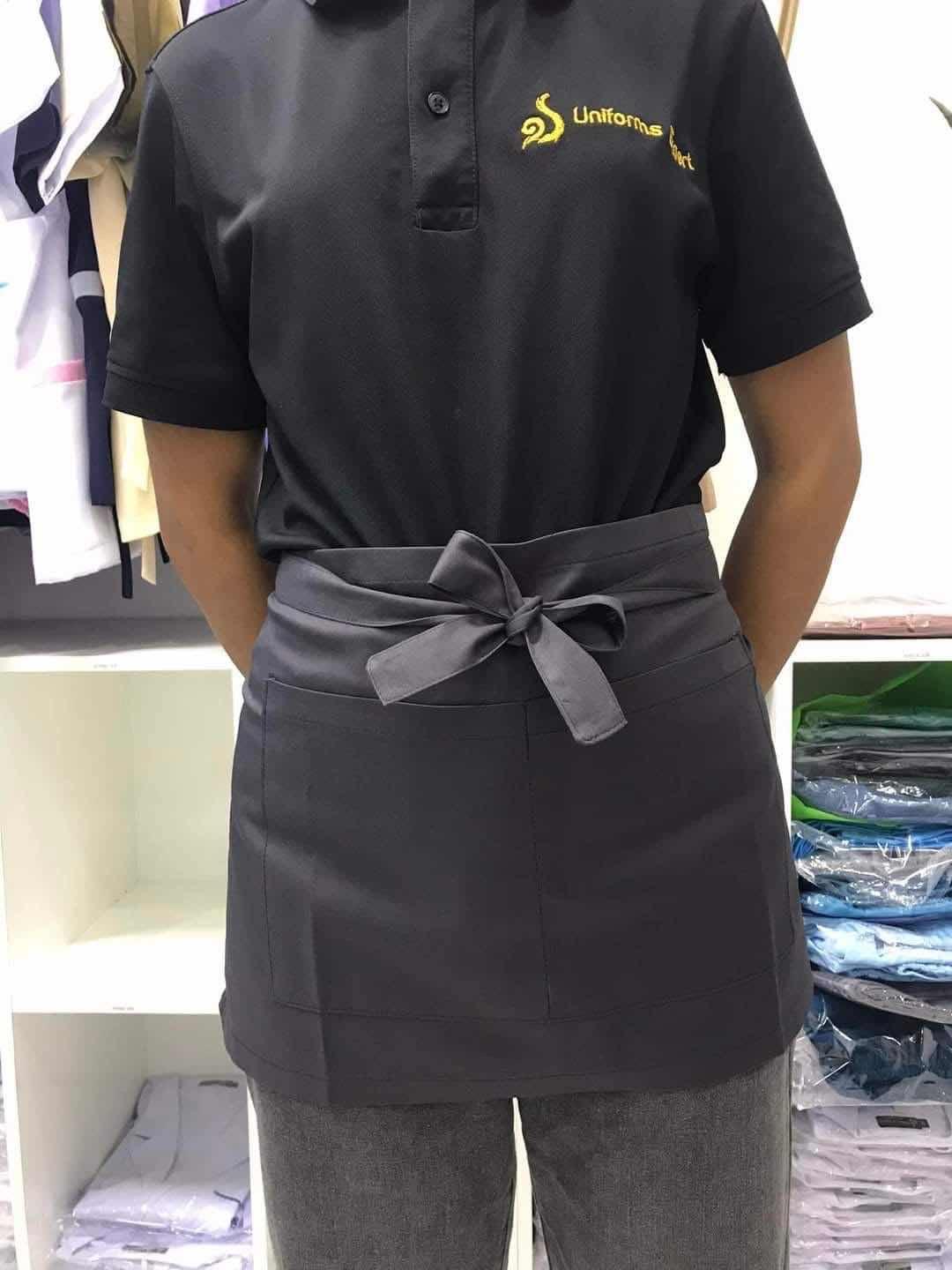 Apron/អៀមខ្លីពណ៌ប្រផេះ