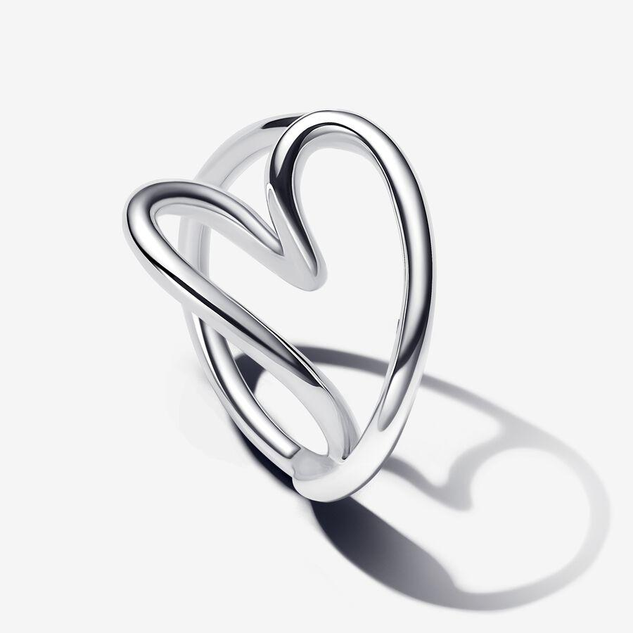 Pandora Organically Shaped Heart Ring