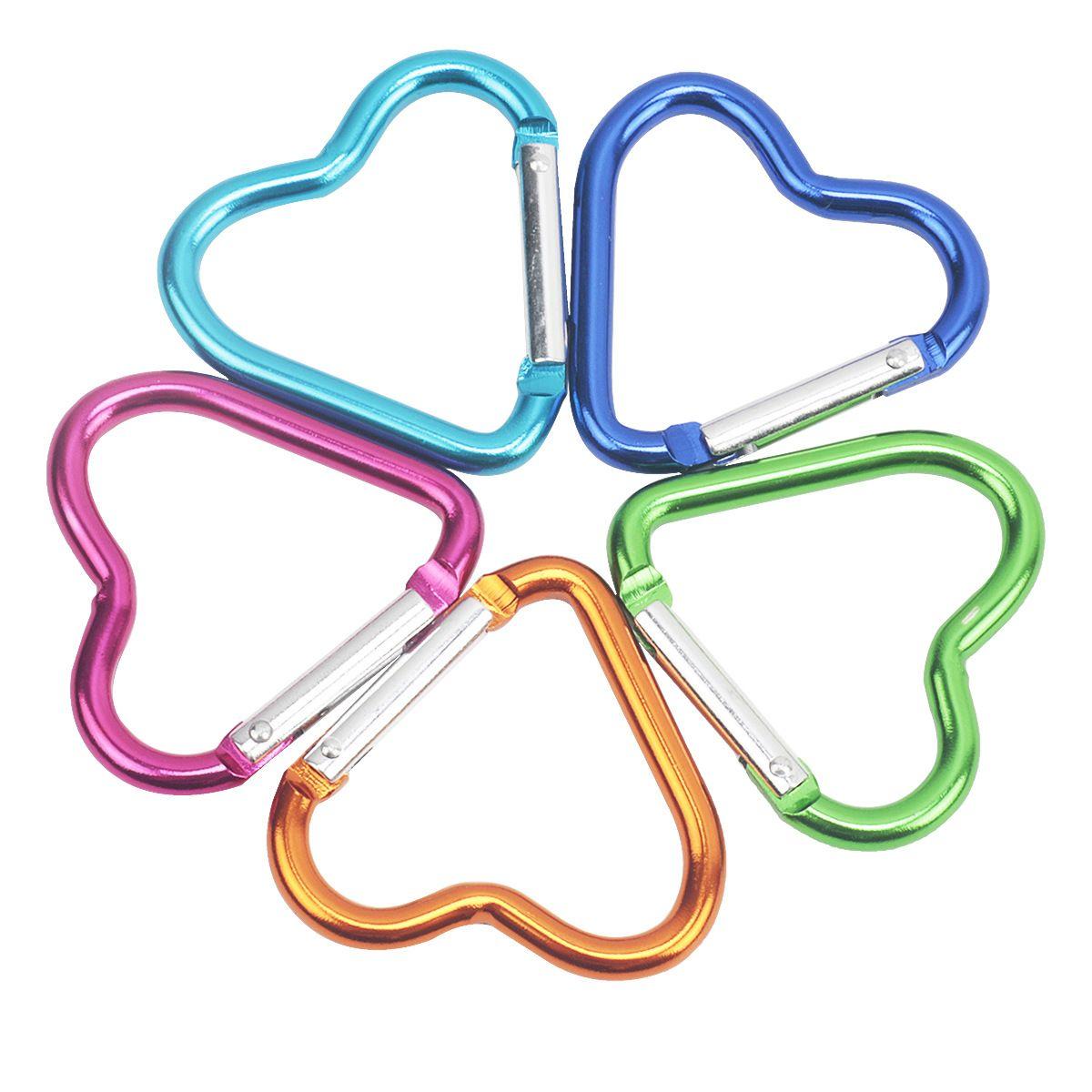 Heart aluminum keychain