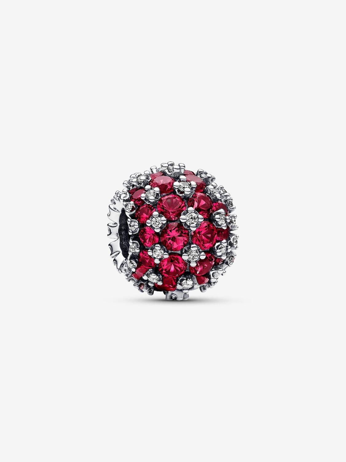 Sparkling Pavé Round Pink Charm