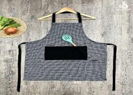 Apron/អៀមចុងភៅហ៊ោប៉ៅពណ៌ខ្មៅ