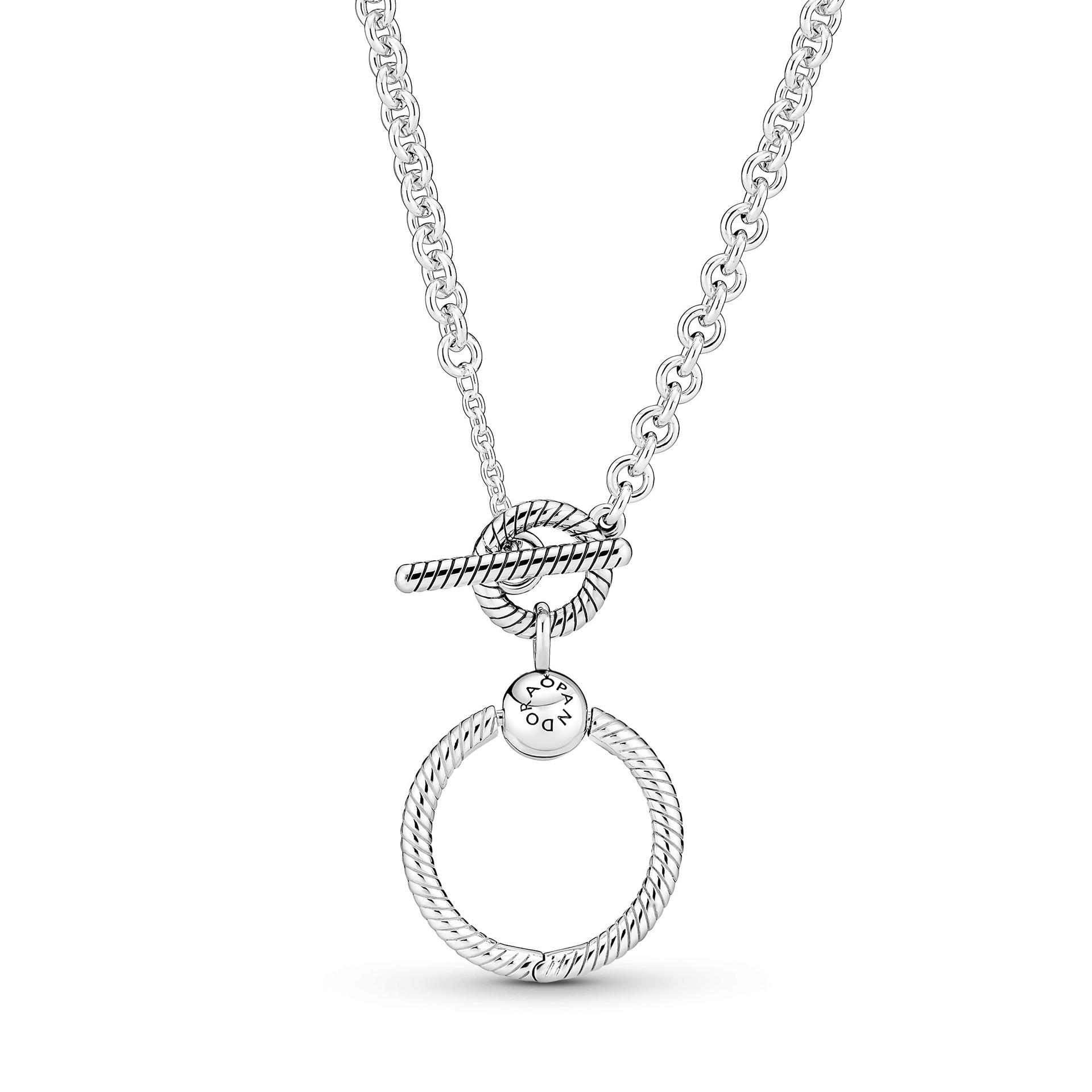 Pandora O Pendant T-Bar Necklace