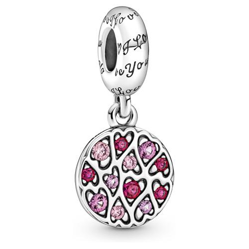 Pandora Sparkling Heart Pattern Dangle