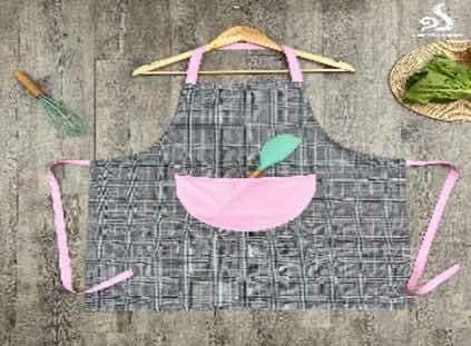 Apron/អៀមចុងភៅហ៊ោប៉ៅពណ៌ឈូក