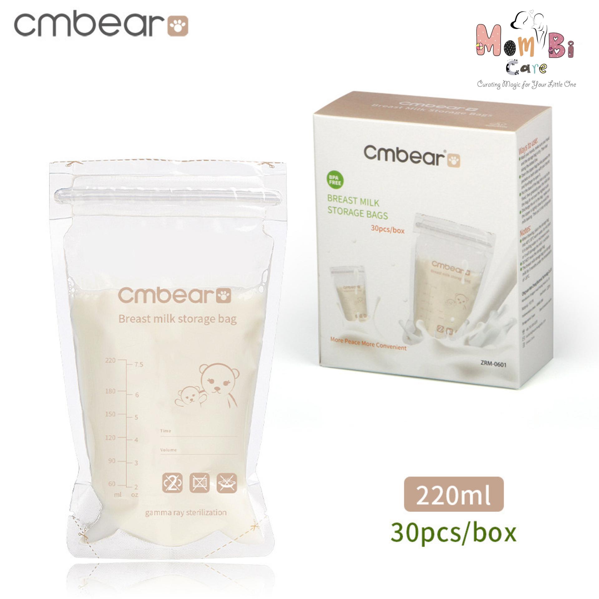 ថង់បង្កកទឹកដោះ cmbear 7លេខ (30ថង់)