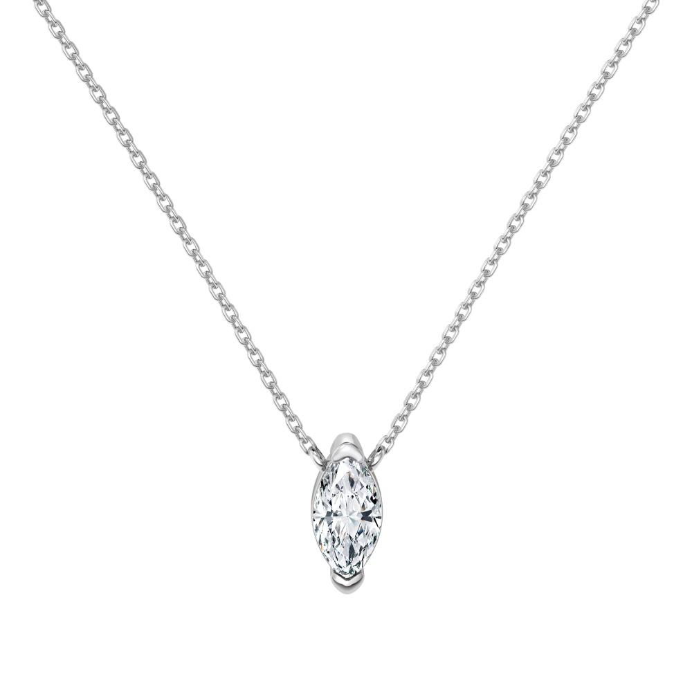 Icônic Crystals Floating Marquise Necklace