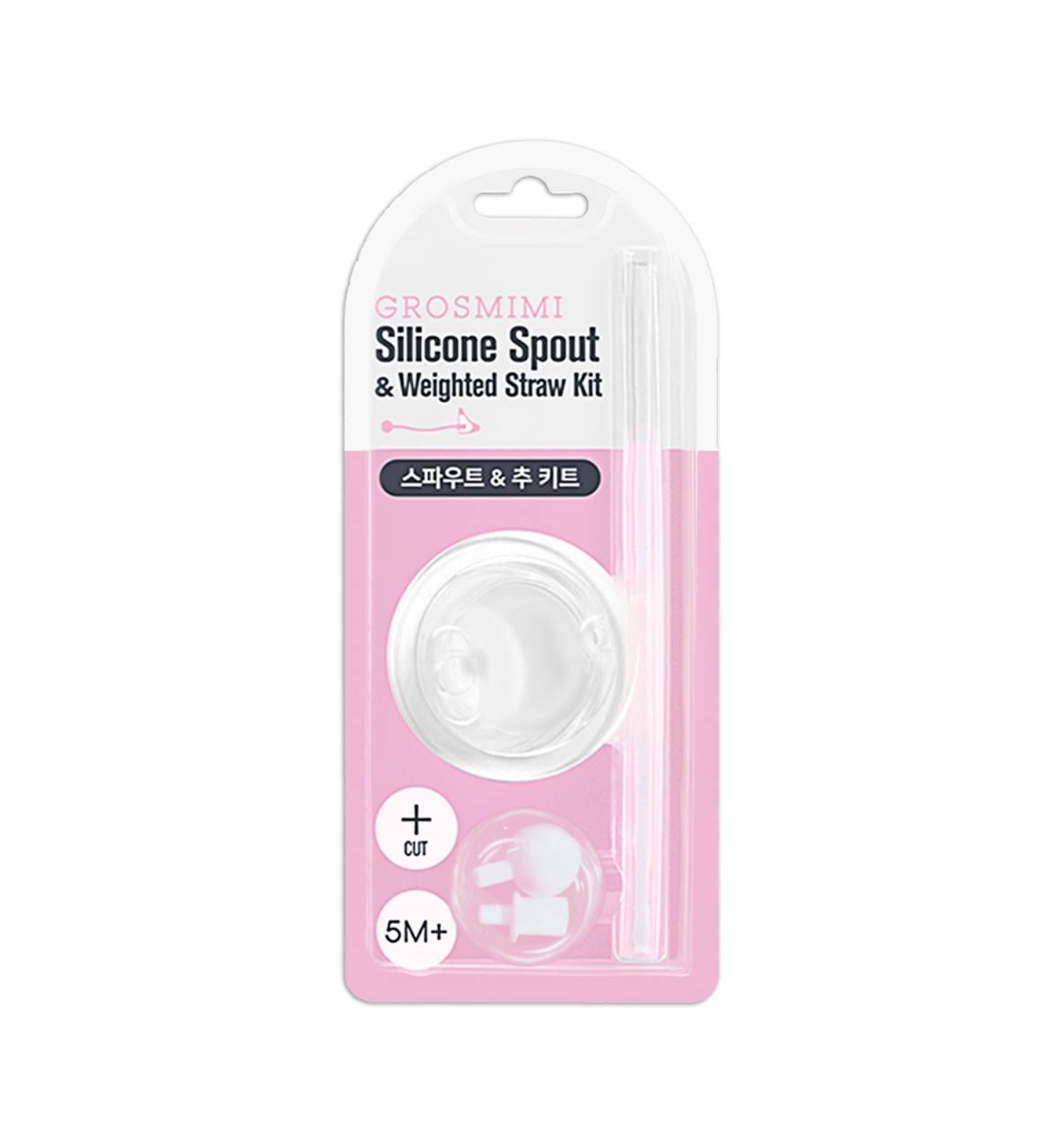 Grosmimi Silicone Spout & Weighted Straw Kit