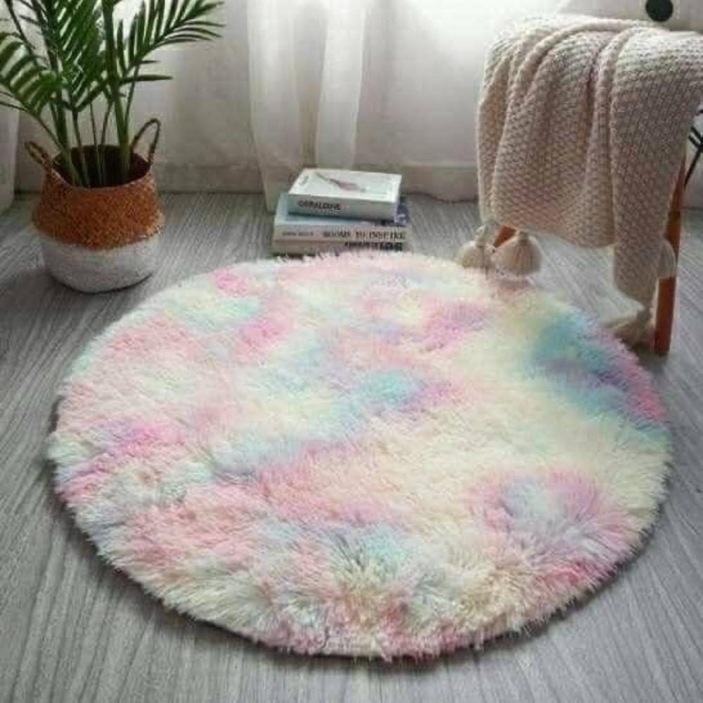 Round Fur Rug 008