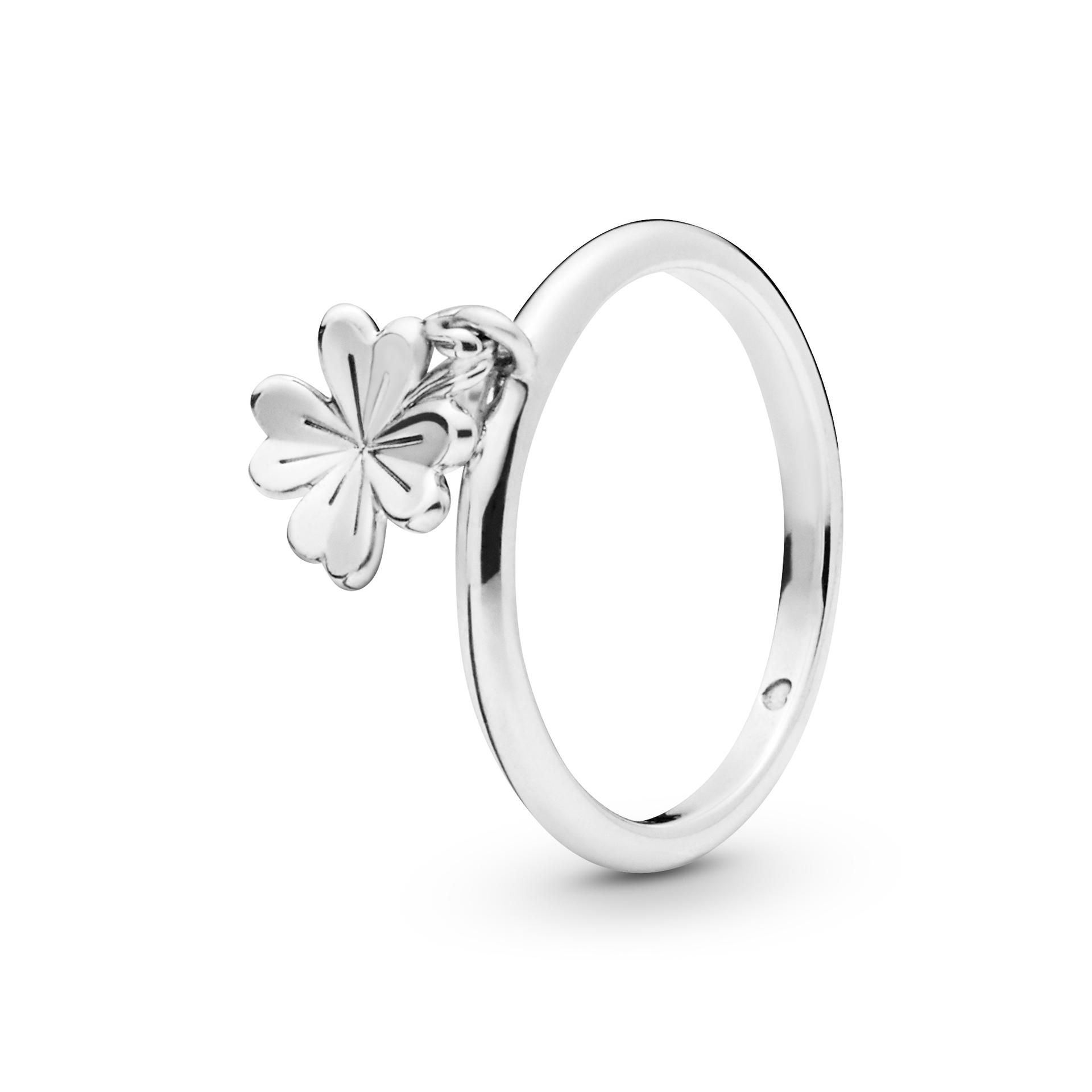 Pandora Dangling Clover Ring 