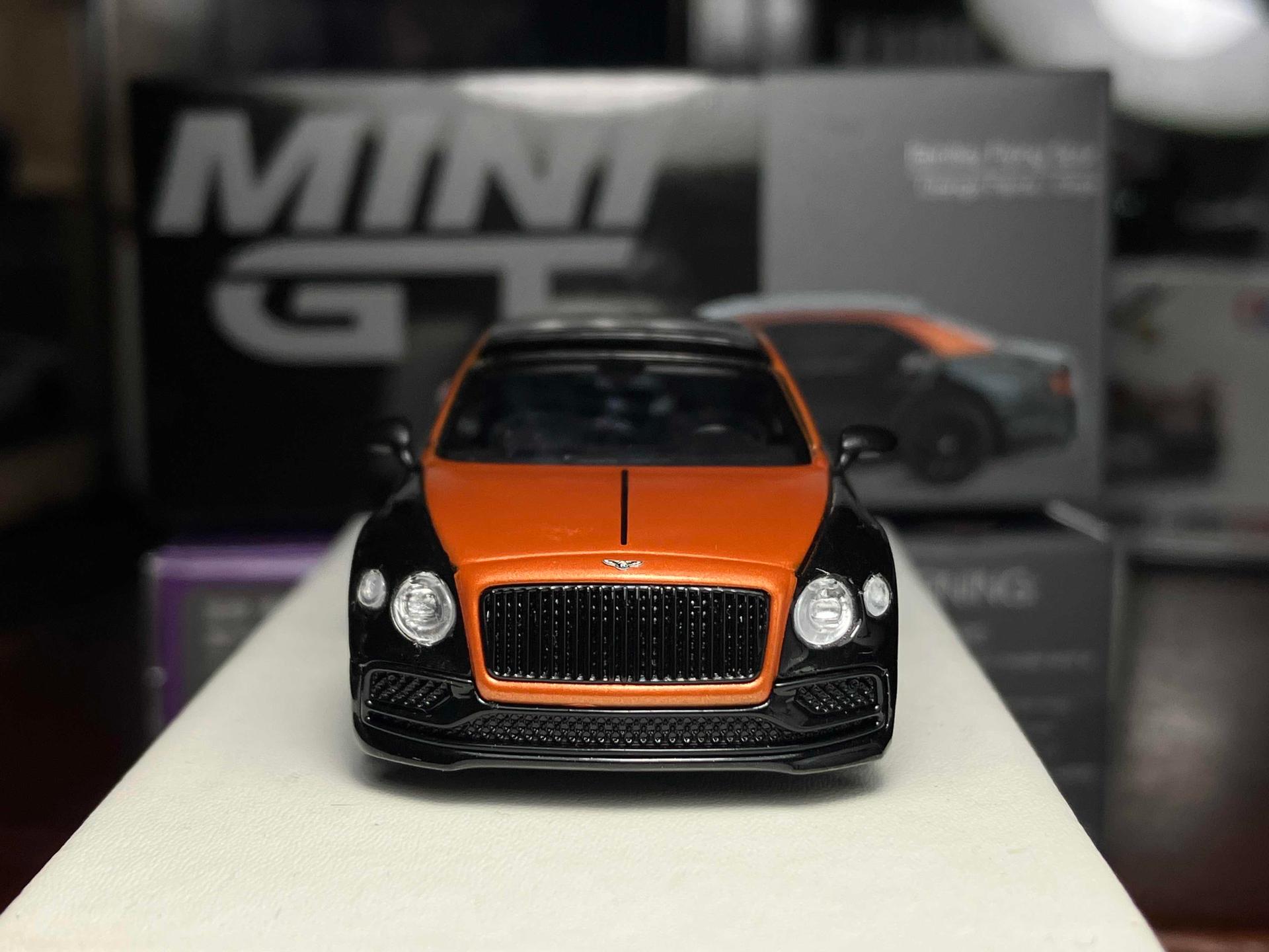 MINI GT🔺991 Bentley Flying Sput (Orange flame /Onyx)