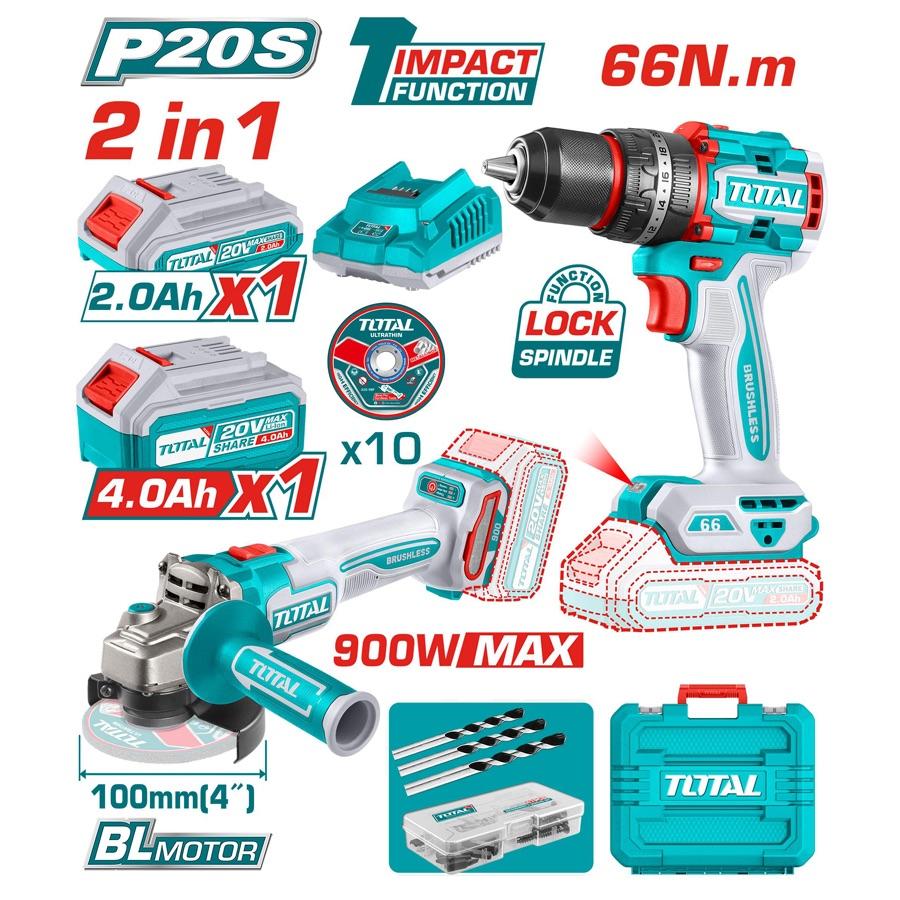 Cordless 2pcs Combo Kit 20V