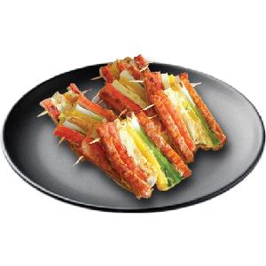 Skewer-នំចៀនបំពងបន្លៃចំរុះនិងសាច់ក្រក-꼬치전