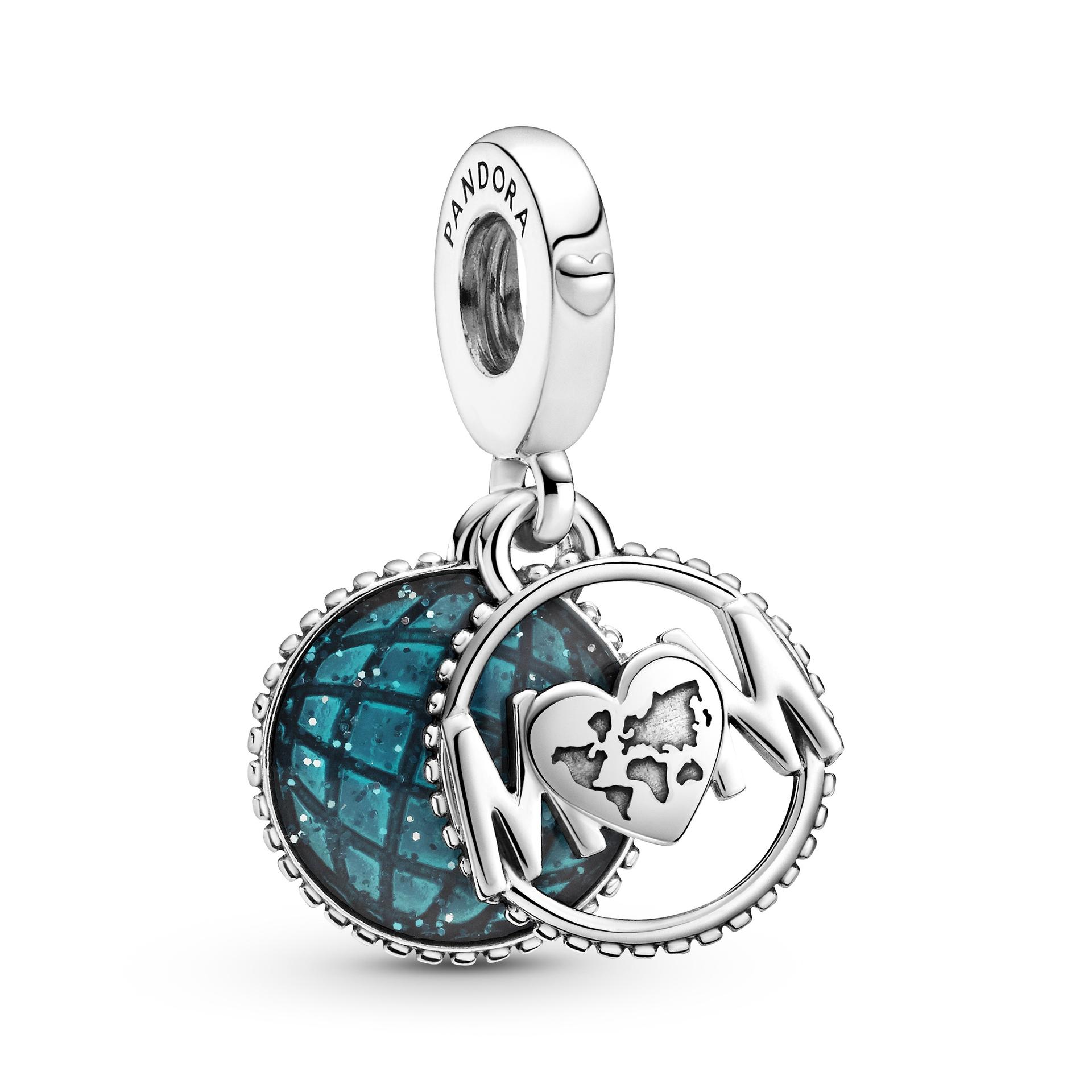 Pandora Glitter Globe Mom Dangle