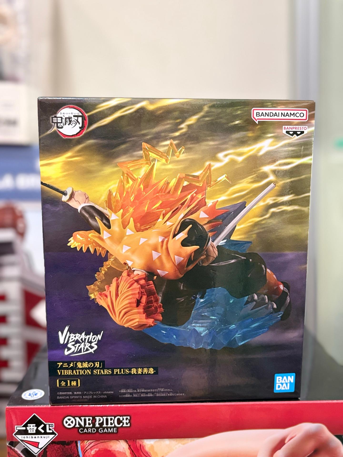 Banpresto "Vibration Stars Plus" figure depicts Zenitsu Agatsuma from Demon Slayer