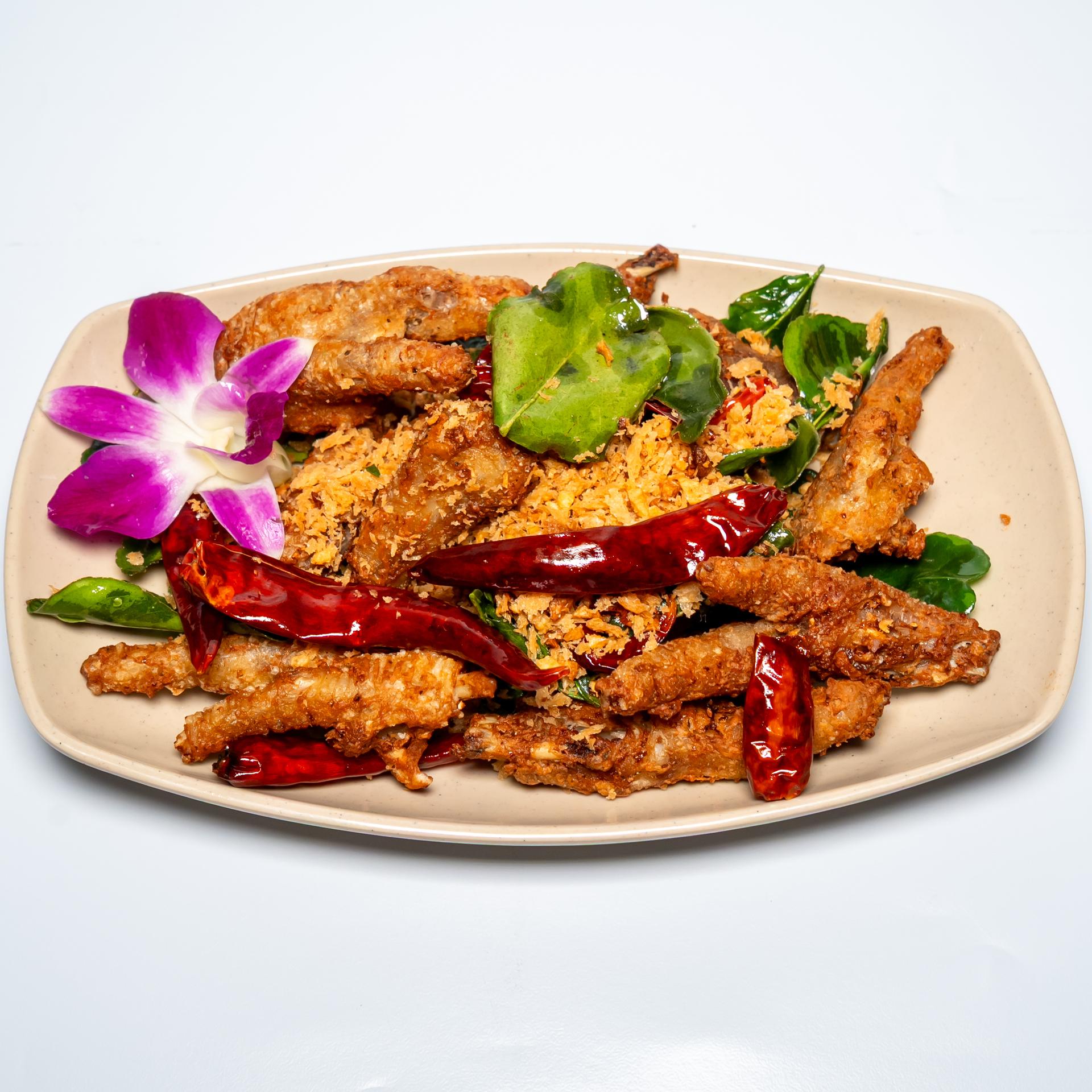 ជើងមាន់បំពងខ្ទឹមស