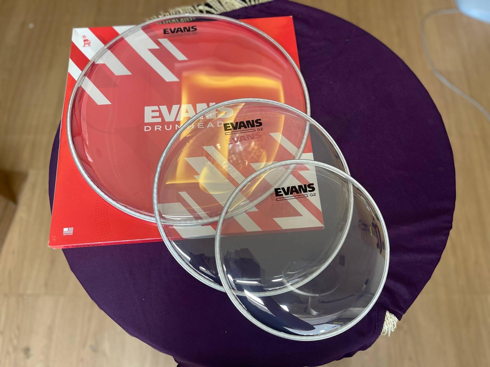 Evans G2 Clear Drum Head Pack (10” / 12” / 16”)
