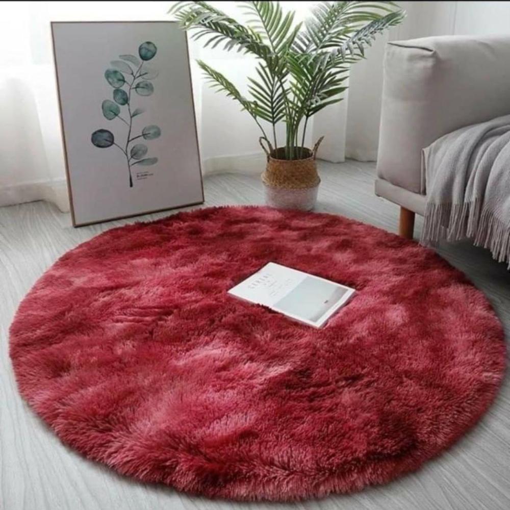 Round Fur Rug 004
