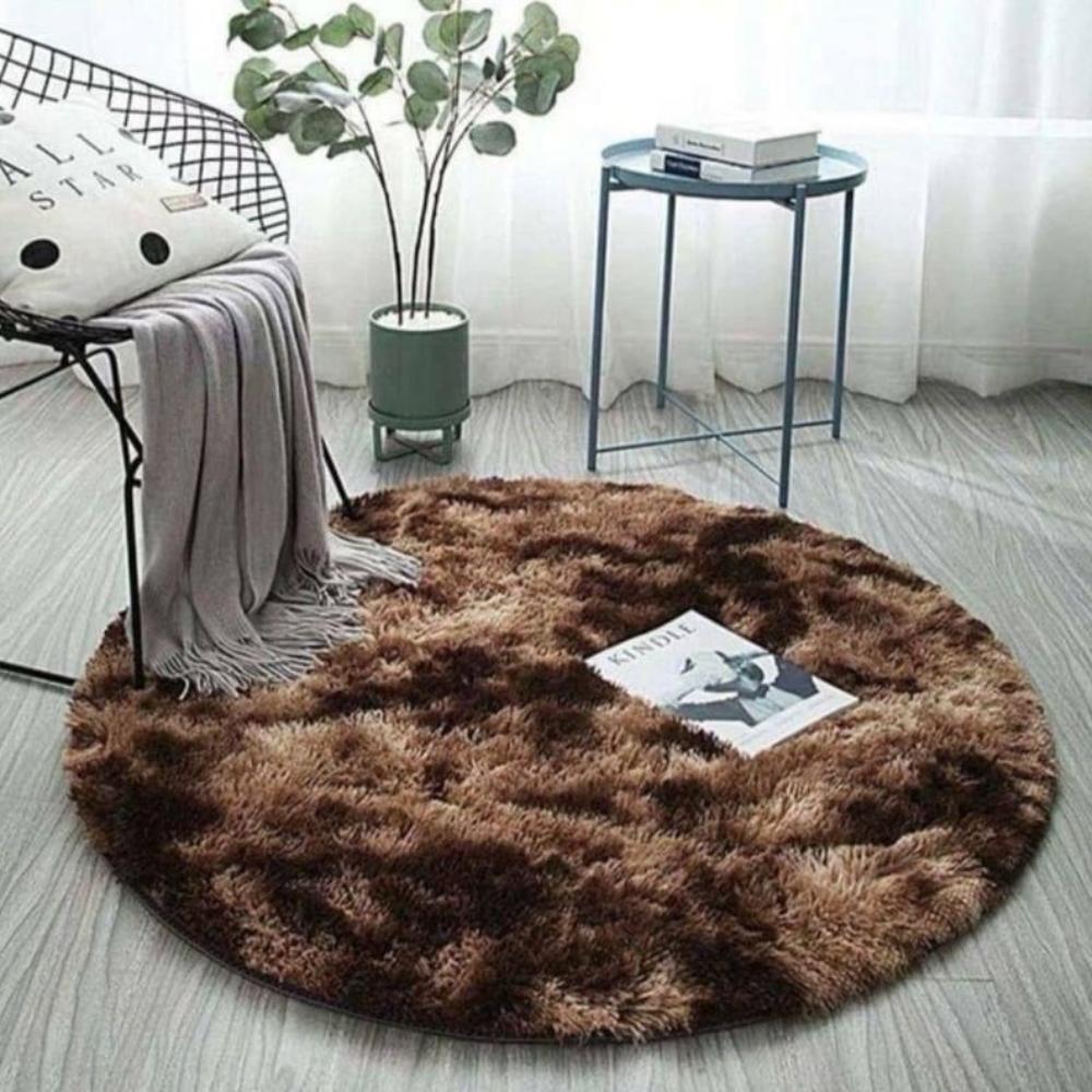 Round Fur Rug 002