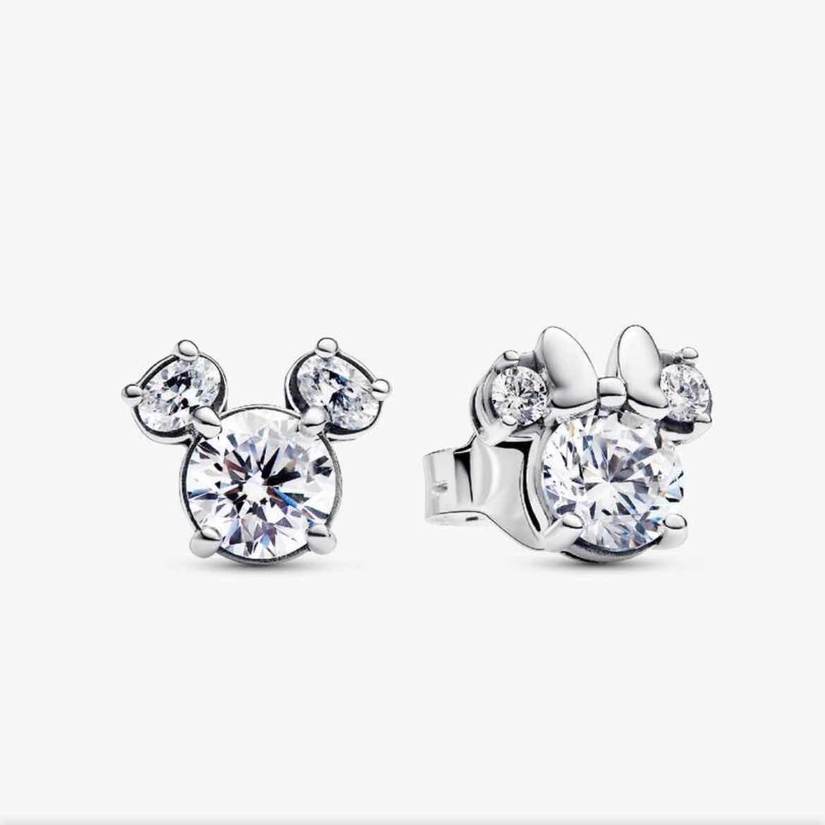 Pandora Disney Mickey Mouse & Minnie Mouse Sparkling Stud Earrings