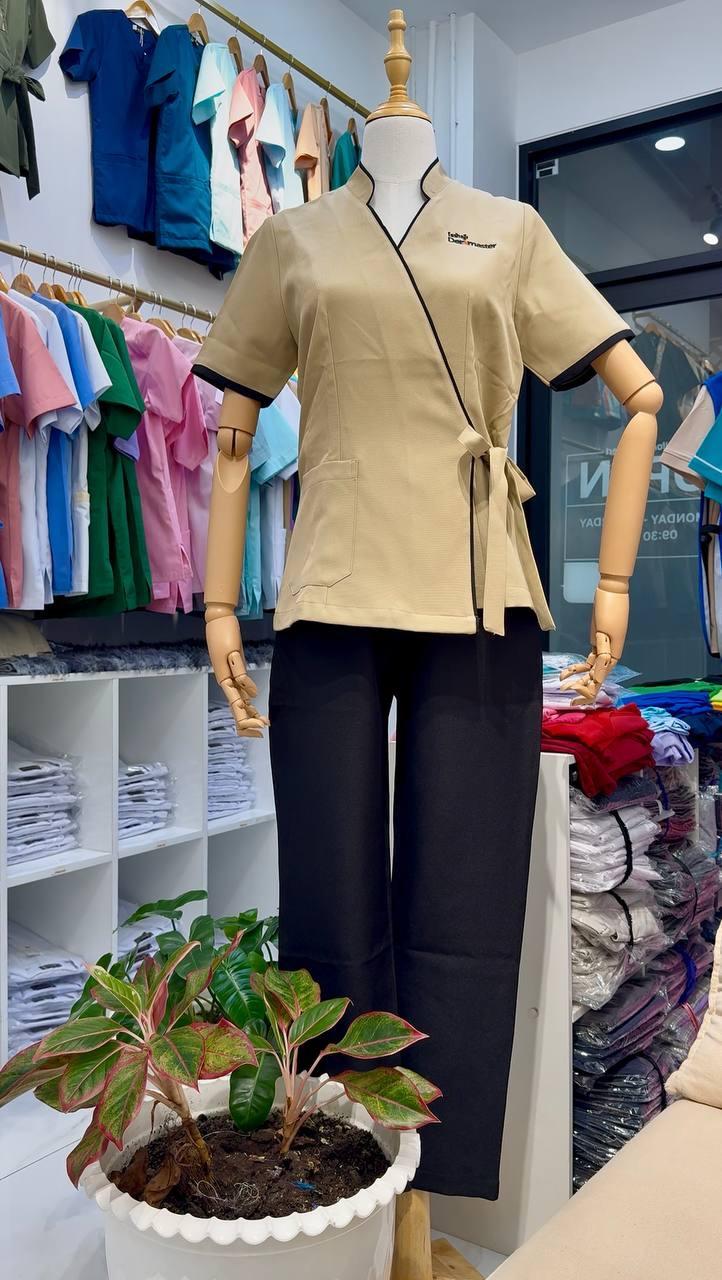 VIPឈុតឯកសណ្ឋនសម្រាប់នារី ពណ៌សាច់ - Uniform set for women V tanskin color