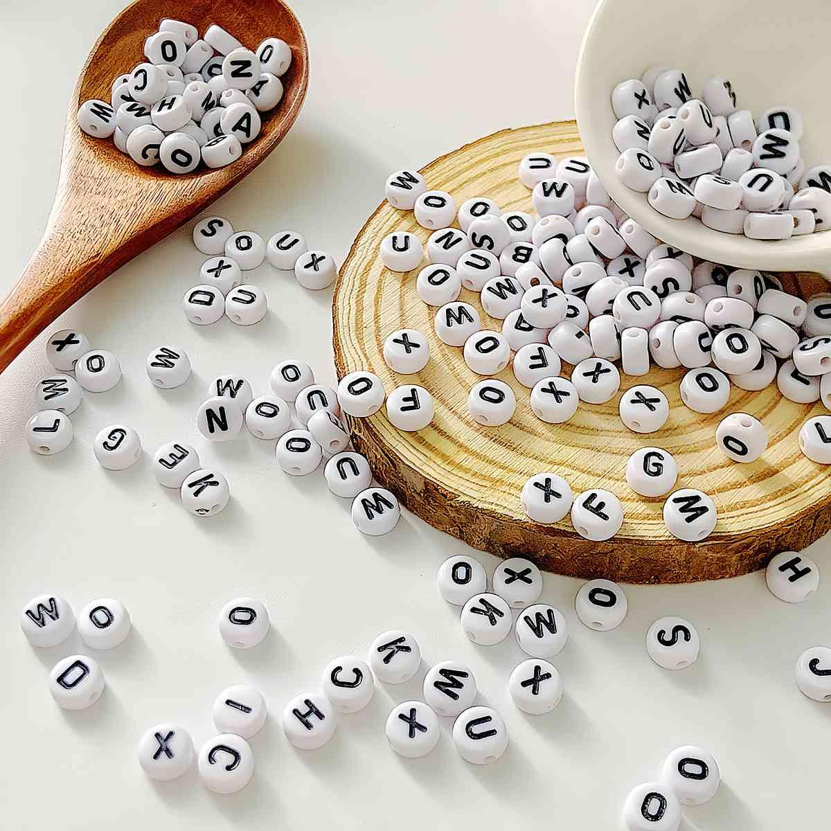 White-black letter