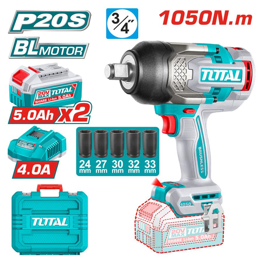 Cordless Impact Wrench 20V 5.0Ah