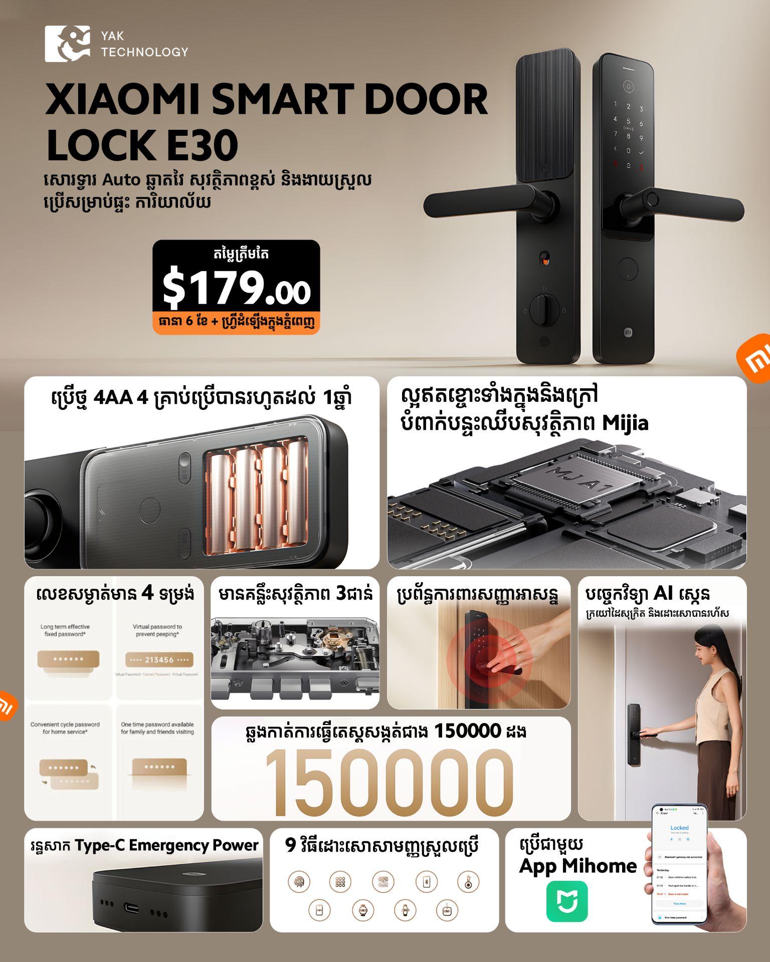Xiaomi Smart Door Lock E30