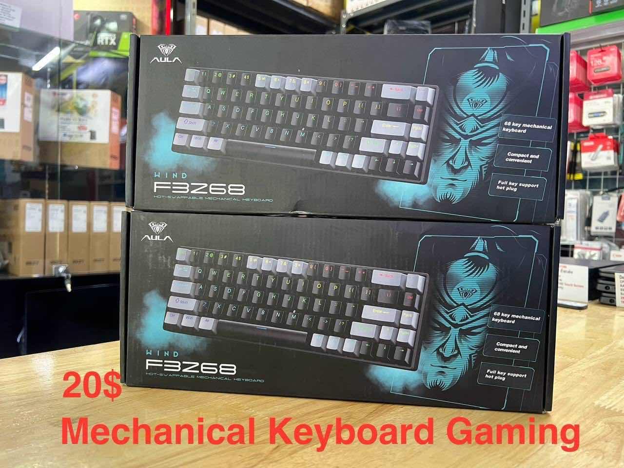 Mechanical Keyboard Gaming RGB Aula 