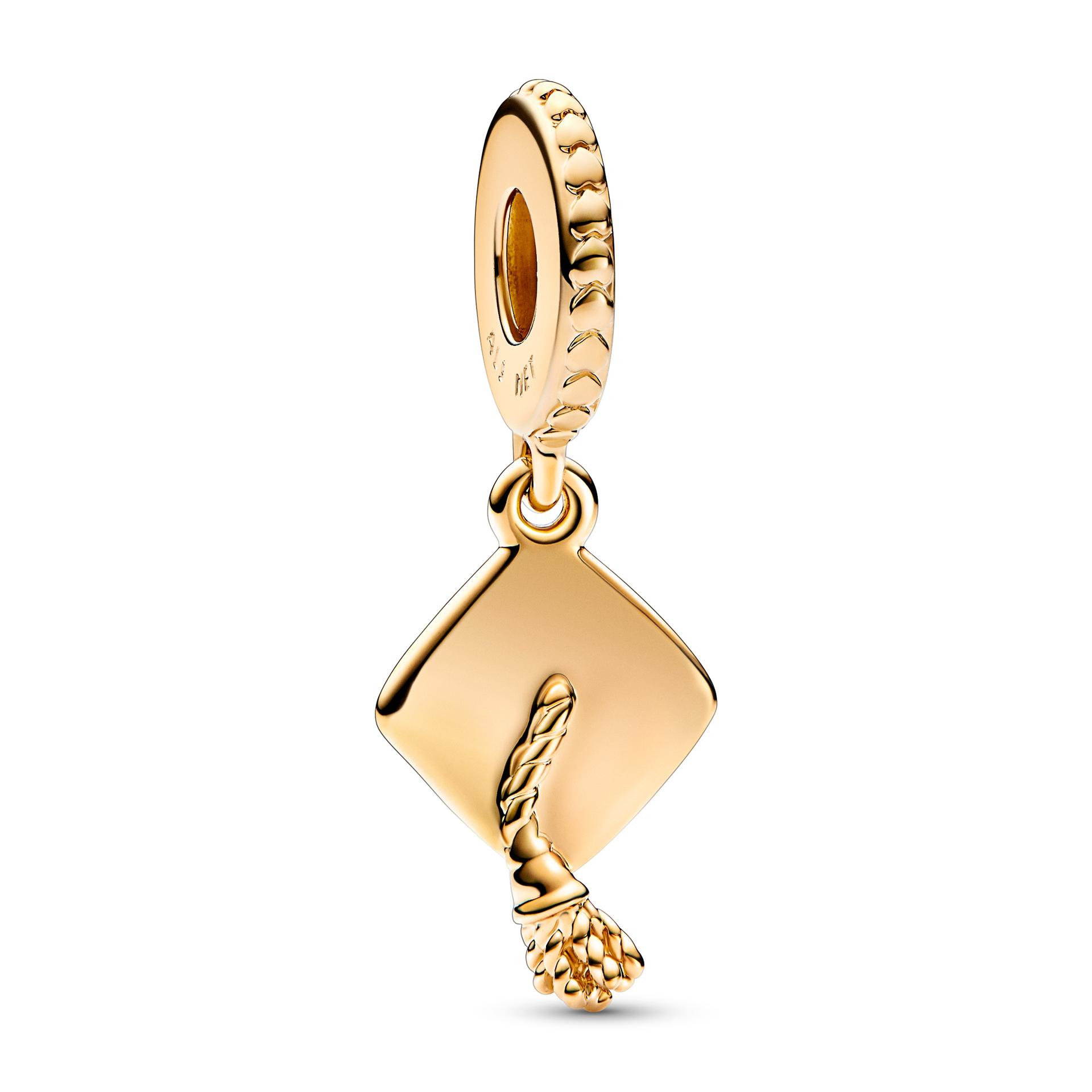 Pandora Gold Graduation Cap Dangle