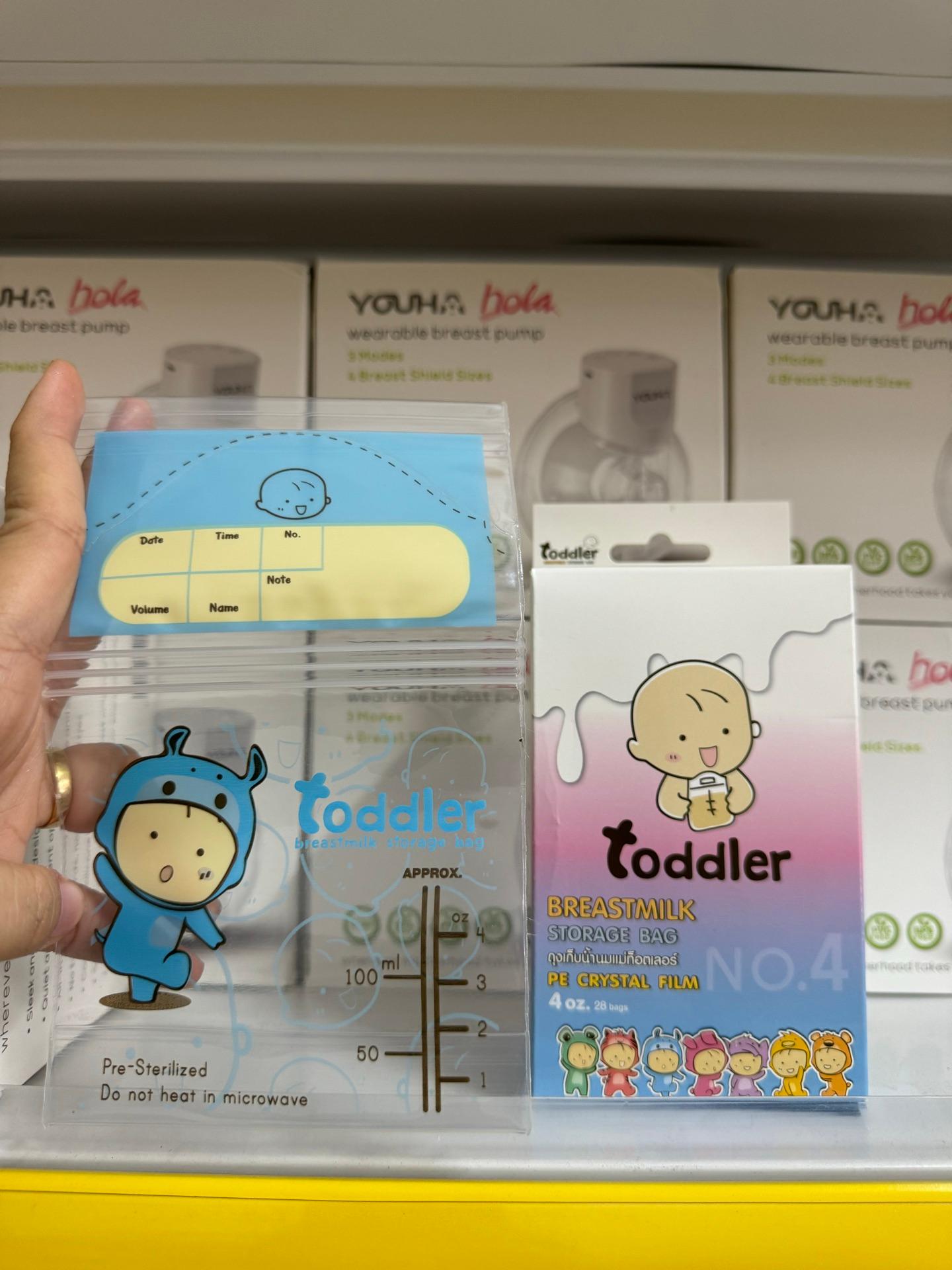 ថង់ច្រកទឹកដោះ Toddler 4លេខ​ 120ml