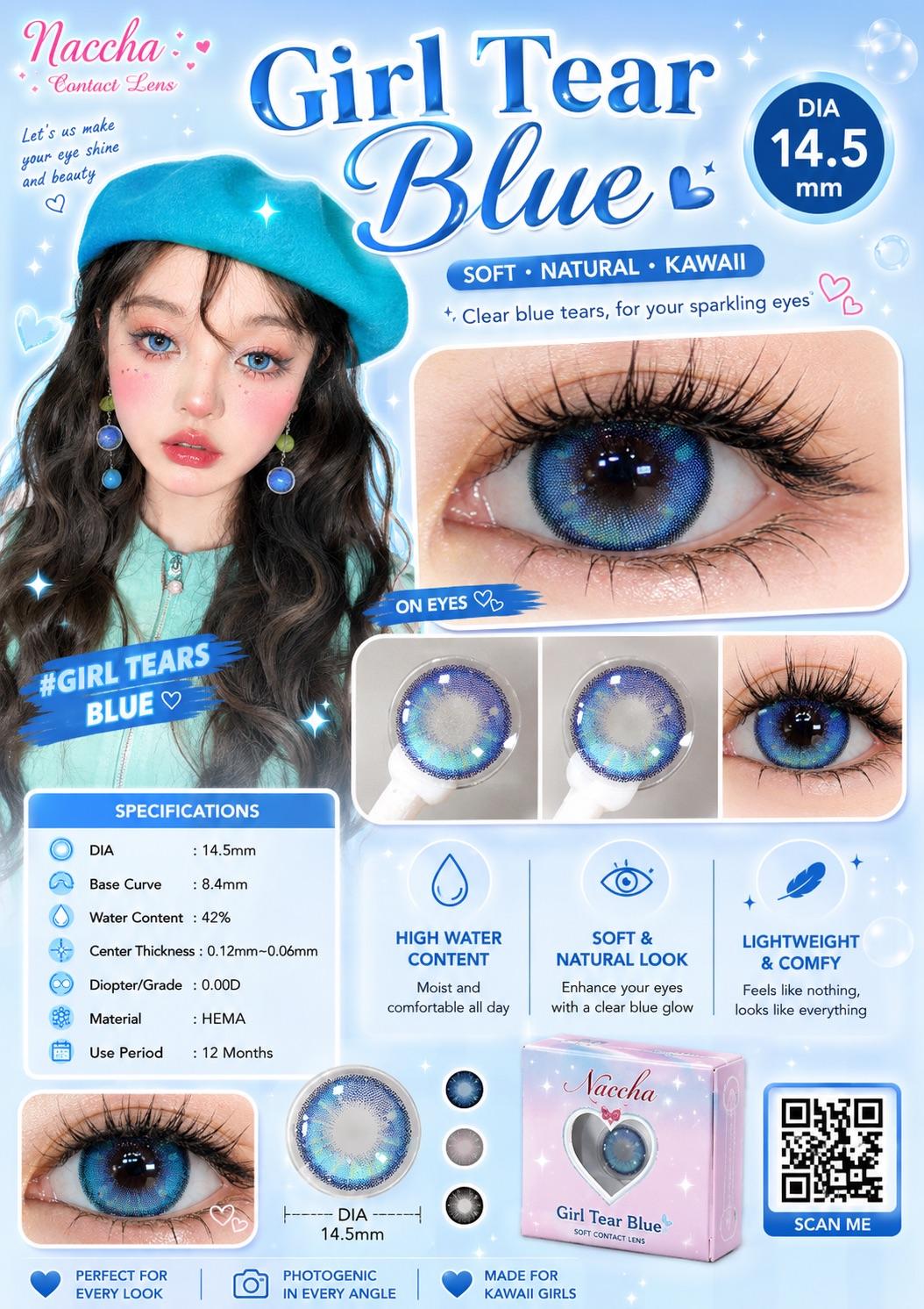 Girl Tear Blue