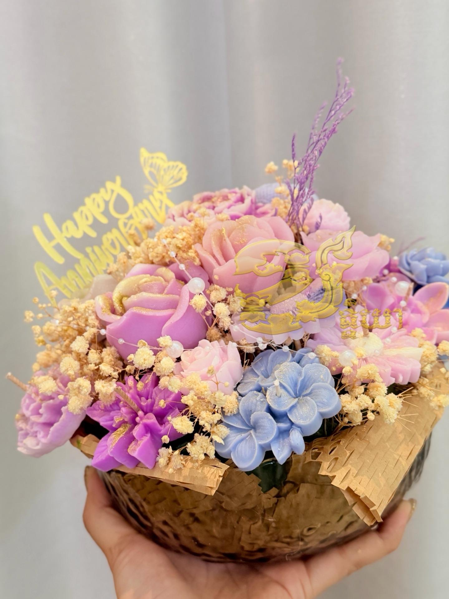20cm size L/ Flower Design No box