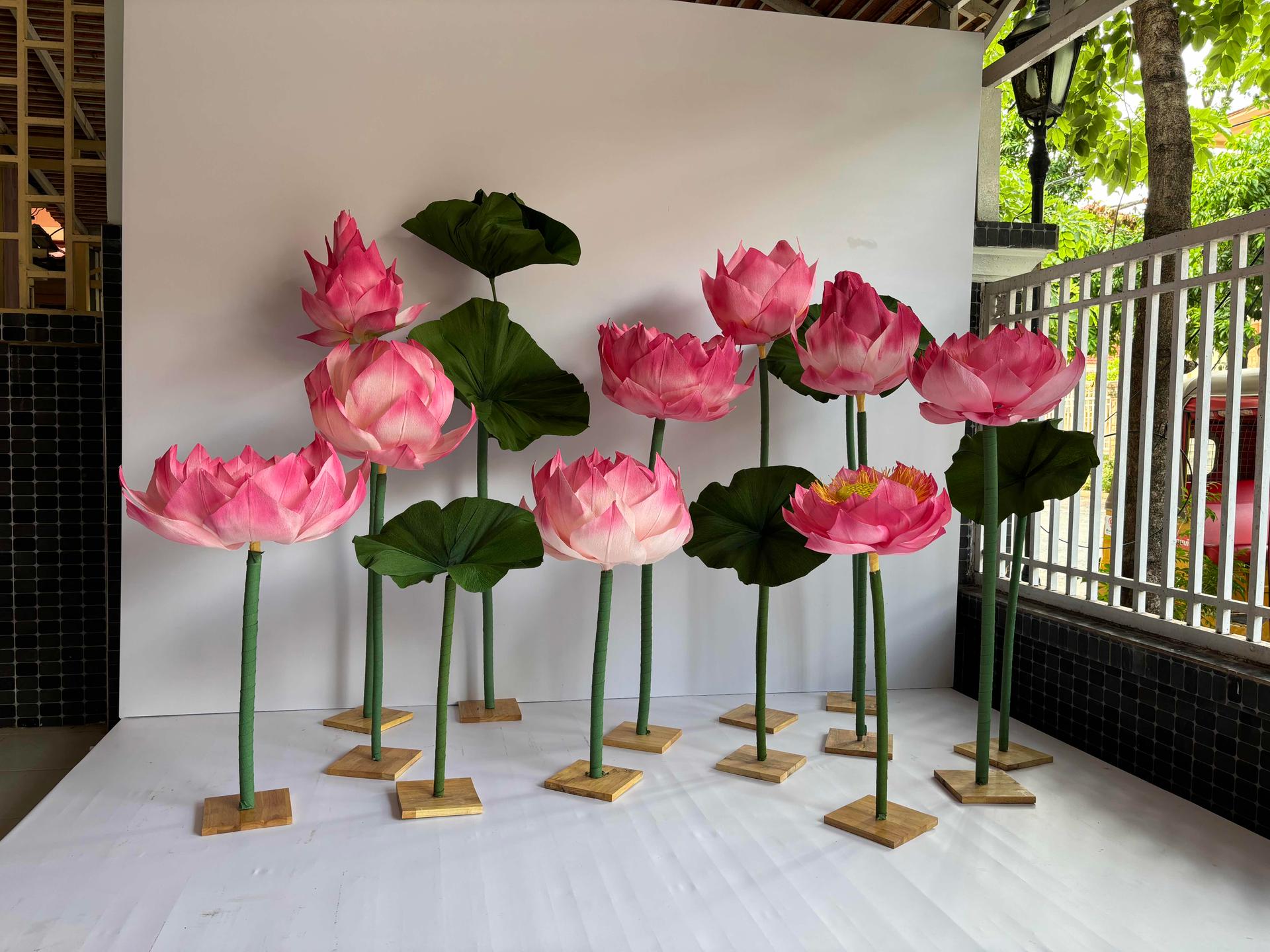 ឈុតផ្កាឈូក 9ផ្កា