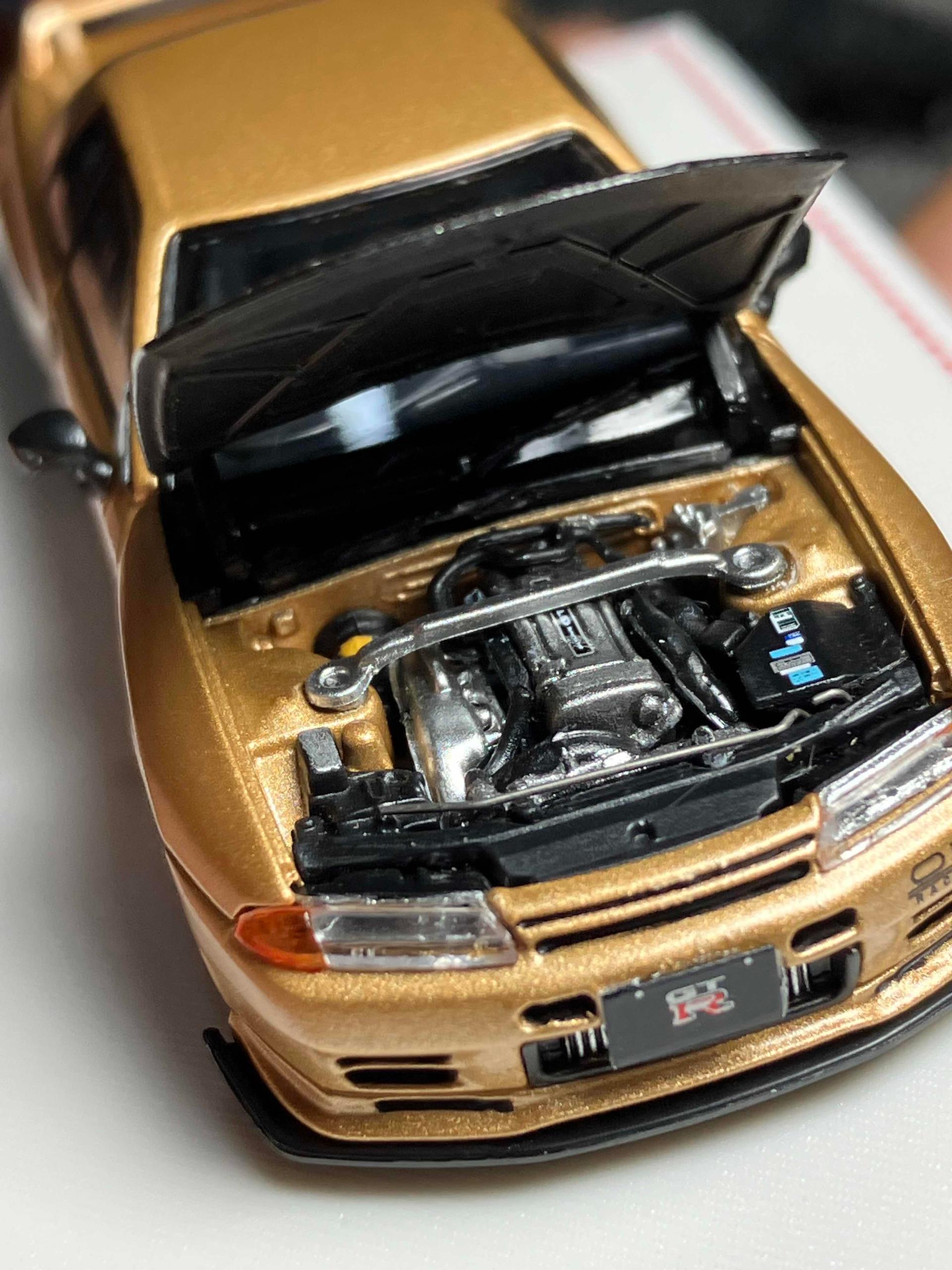 1:64 JDM Skyline GTR VR32Top Secret Sports Model DiecastMetal Car