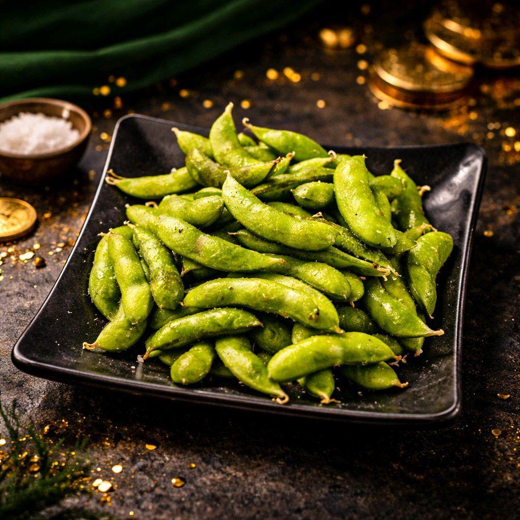 សណ្តែកជប៉ុនស្រុះ / Steamed Edamame