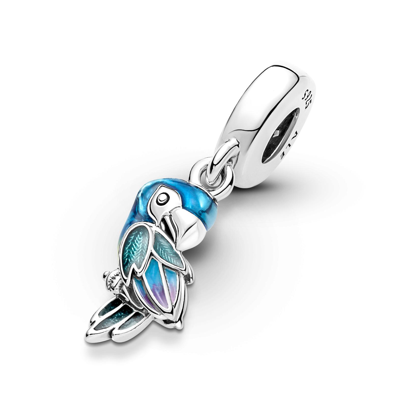 PANDORA Parrot Sterling Silver Dangle Charm 