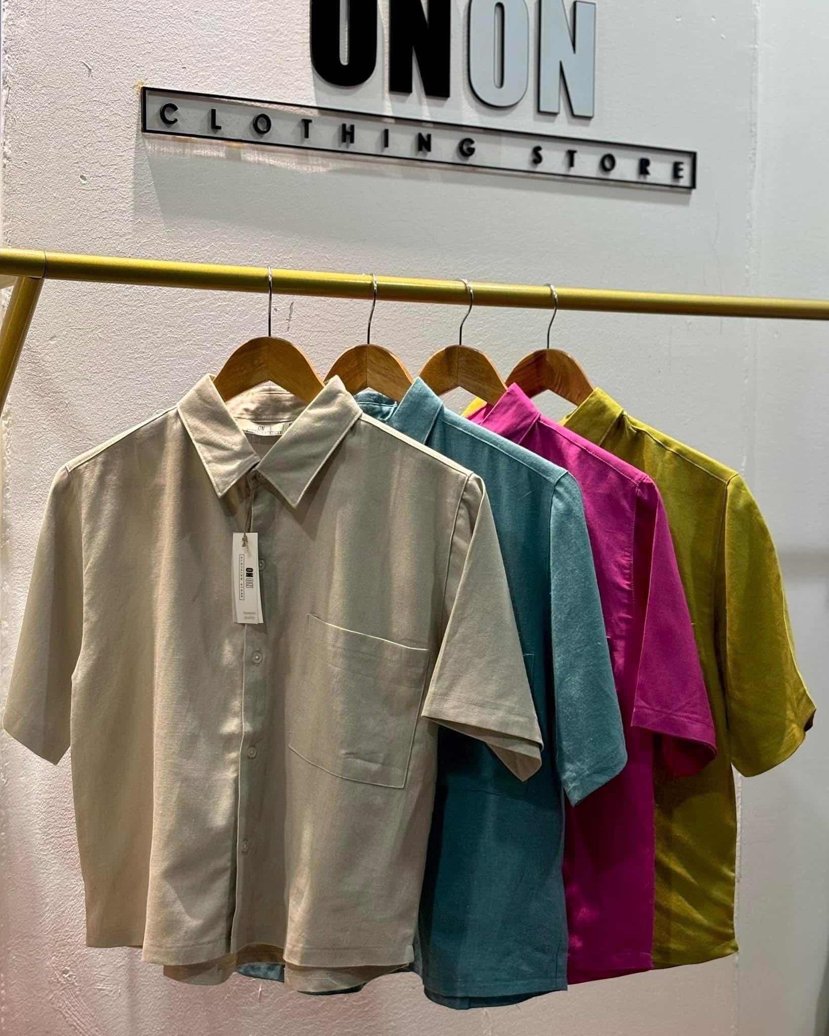 Linen Short Sleeve Women-លេនីននារីដៃខ្លី 