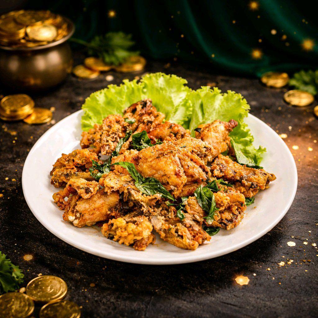 កង្កែបបំពងម្សៅ / Deep Fried Frog with Crispy Powder
