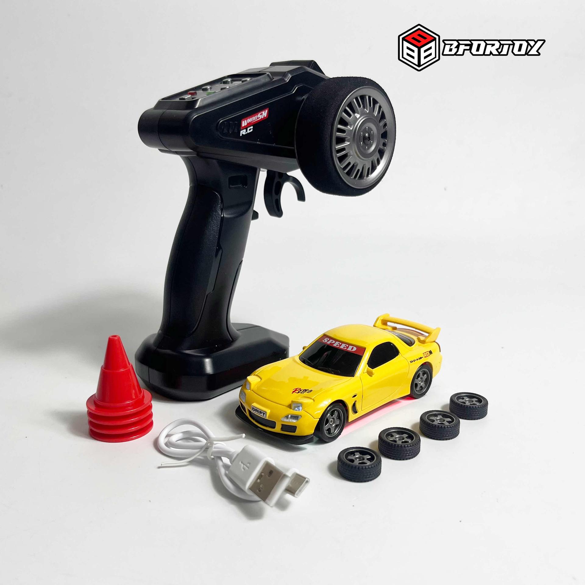 ឡានបញ្ចា Drift Rc ទំហំ 1/43 - RX7