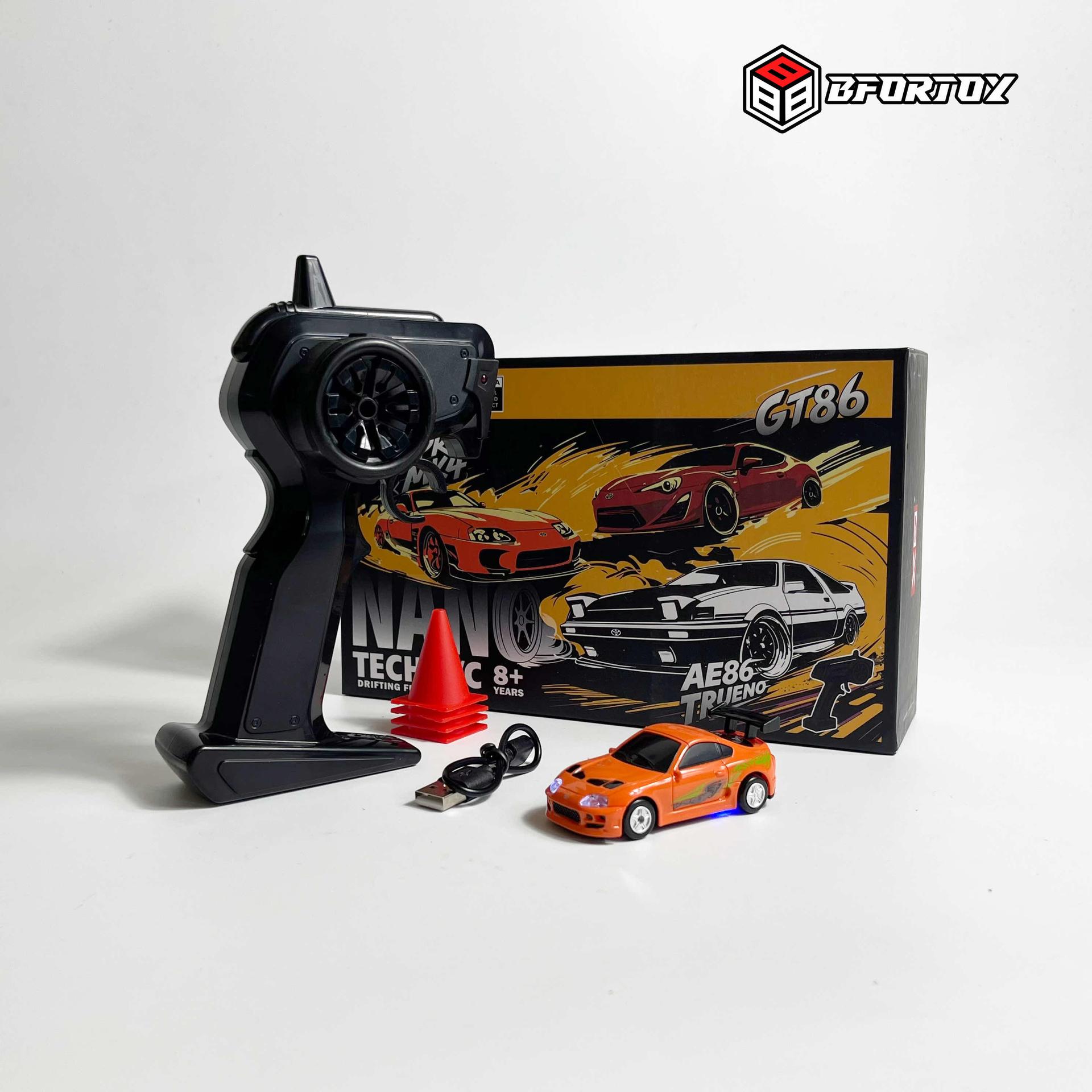 ឡានបញ្ចា Drift Rc ទំហំ 1/64 - Toyota Supra MK4