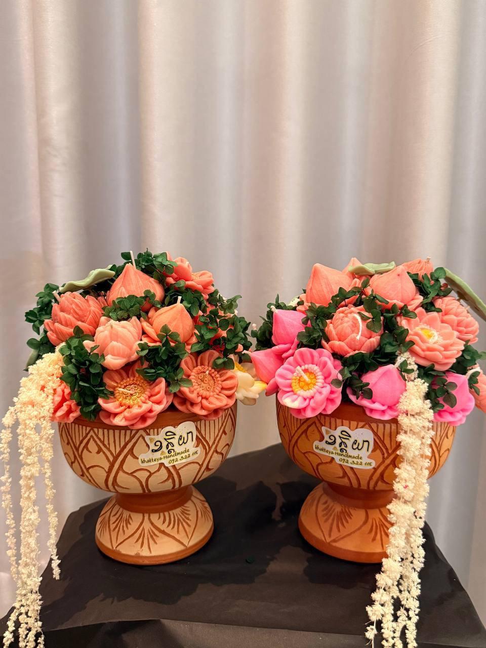 Candle Lotus Size L