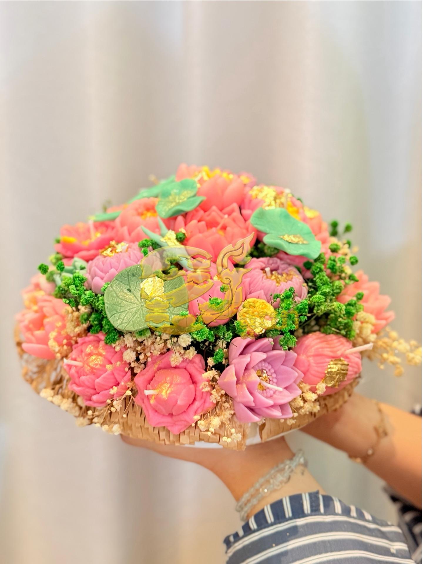 20cm size L/Lotus flower Design plate