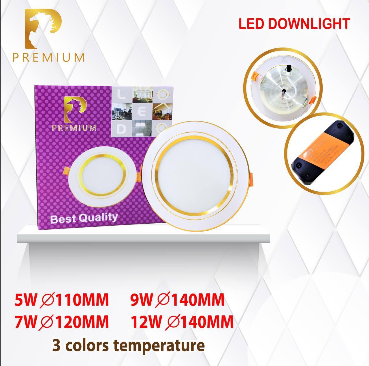 បង្កប់ពិដាន Panel ពន្លឺ 3ពណ៏ សុមមាស