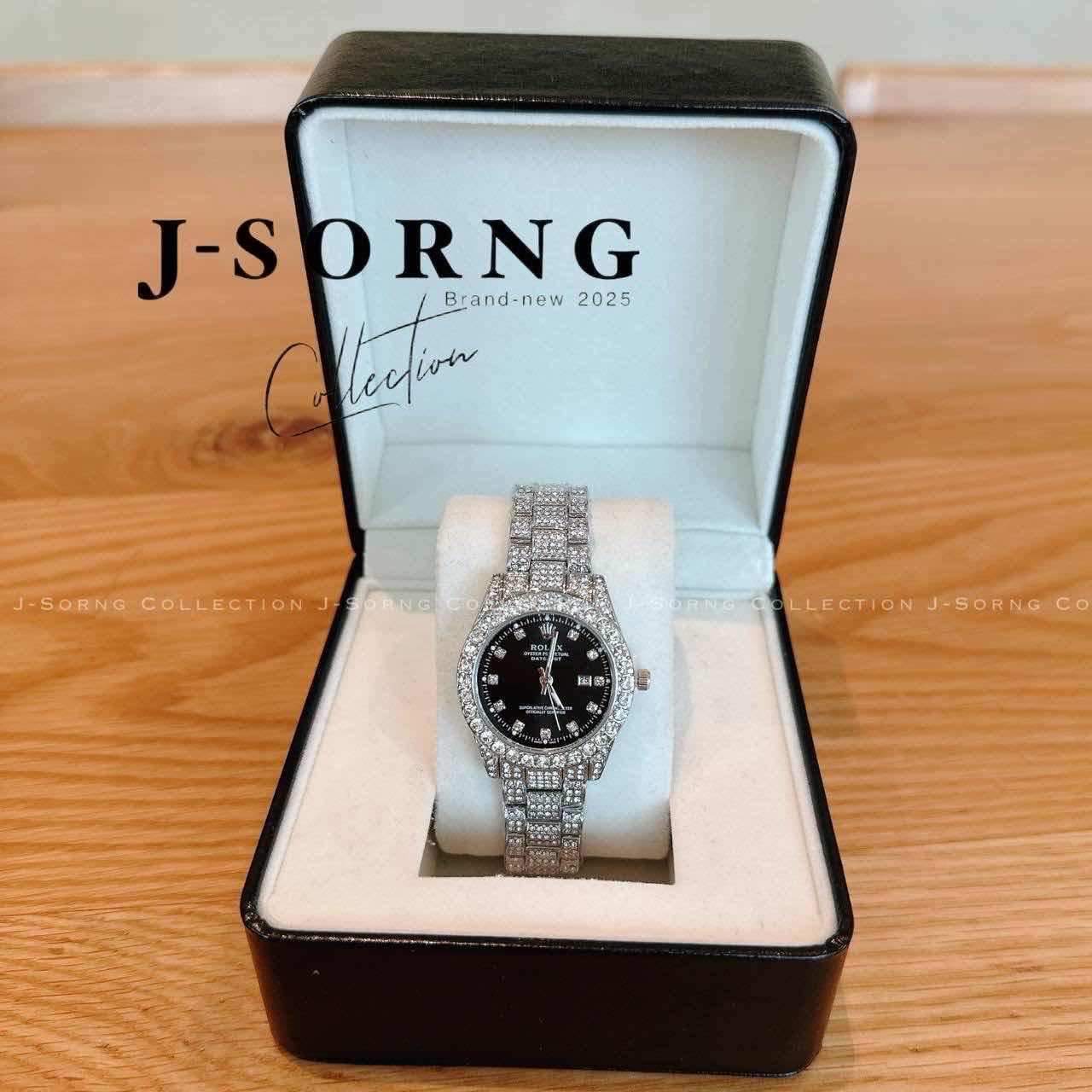 ROLEX ត្បូង- ខ្សែប្រាក់ ♛